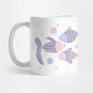 Abstract lilac fish Mug